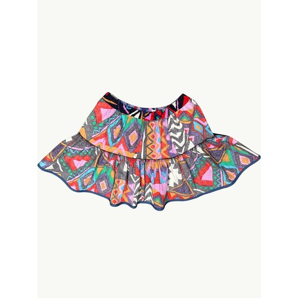 CCC Vintage JoJo For Your Bobo Cotton Skirt Bold Geometric Abstract Aztec Patter - Picture 6 of 6